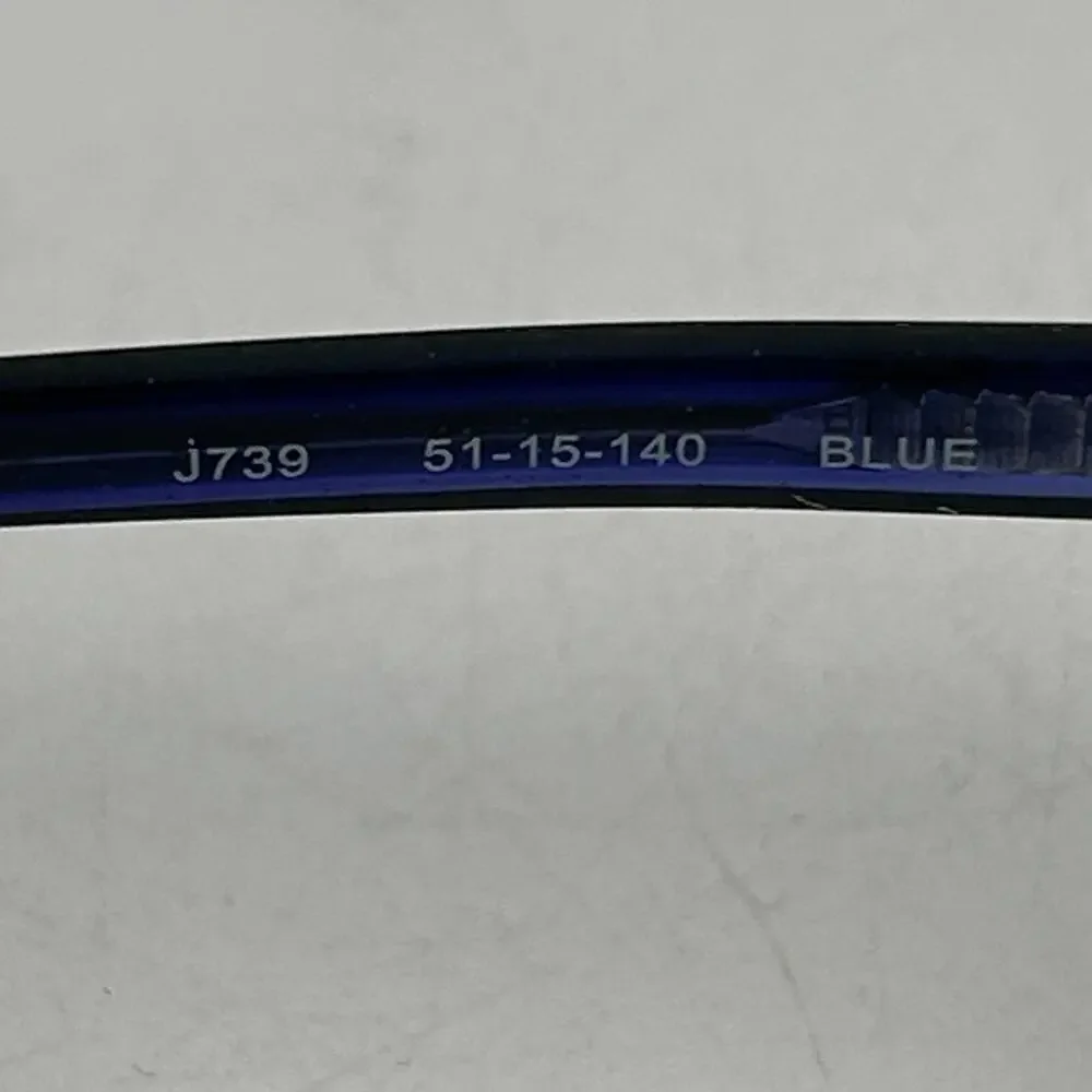 Jones New York J739 Eyeglasses Women Blue Black Plastic Frame Full Rim 51 15 140